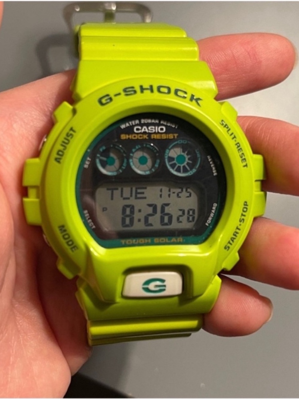 RARE Casio G-Shock
G-6900GR Go Neón Green
SOLAR
Kermit Men's Watch
No Box